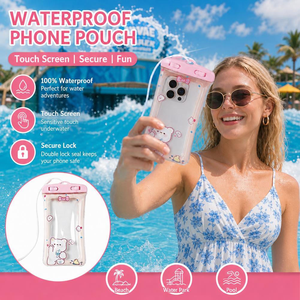 Cute Bear Waterproof Phone Cas - đánh giá và giá Dry Bag Waterproof