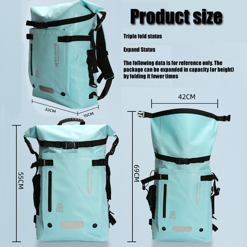 30L Waterproof backpack, trave - đánh giá và giá Flippers Swimming
