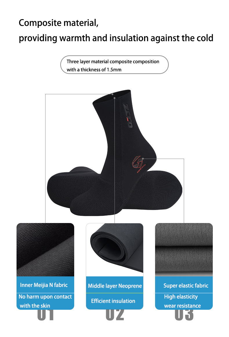 1.5mm Neoprene Diving Socks No - đánh giá và giá Wetsuit Men